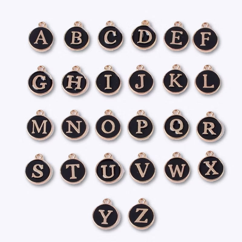 CHARMS: Letters (BLACK)